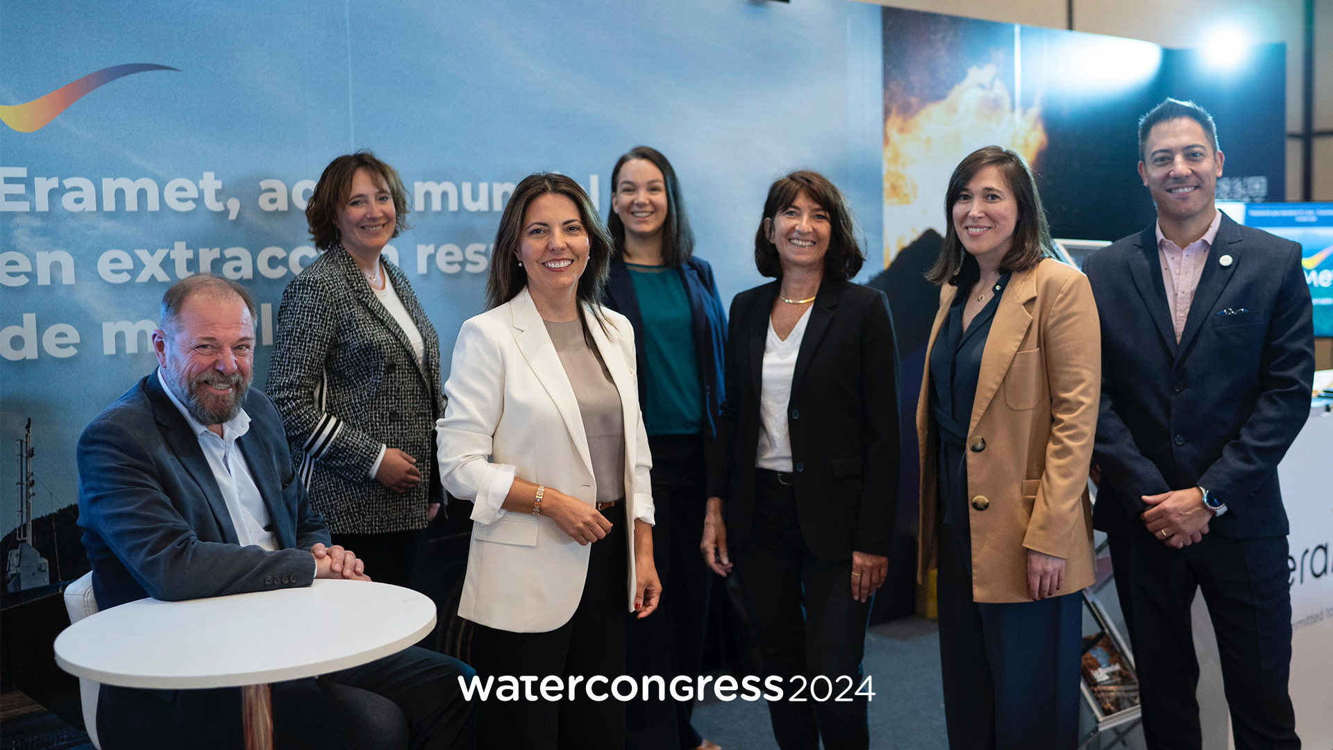 The Eramet team at the Water Congress in Chile