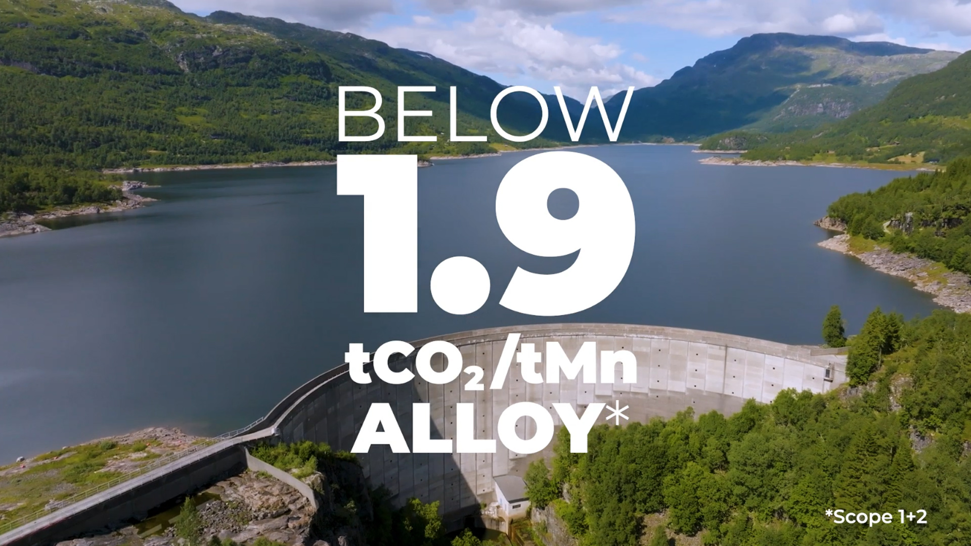 eraLow - Below 1.9 tCO2/t Mn alloy (scope 1+2)